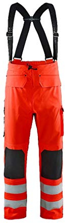 Blaklader 13022003 Regenhose High Visity Level 2, Hallo Vis Rot, Größe S