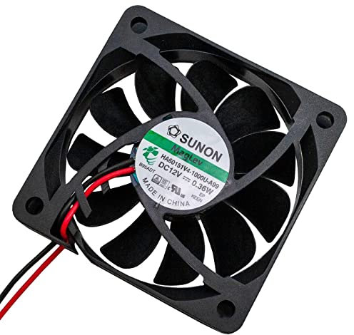 SUNON ventilador 12V DC 0,27W 60x60x15mm 21,6m³/h 2200U/Min 21,6m³/h HA60151V41000UA99