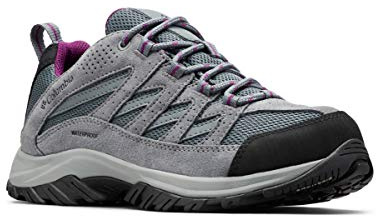 Columbia Crestwood WP wasserdichte Wanderschuhe für Damen, Grau (Graphite x Wild Iris), 41.5 EU