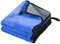 cosey - 2er Pack, Premium Mikrofaser-Poliertuch für empfindliche Lack-Oberflächen, 30x40cm, blau-grau