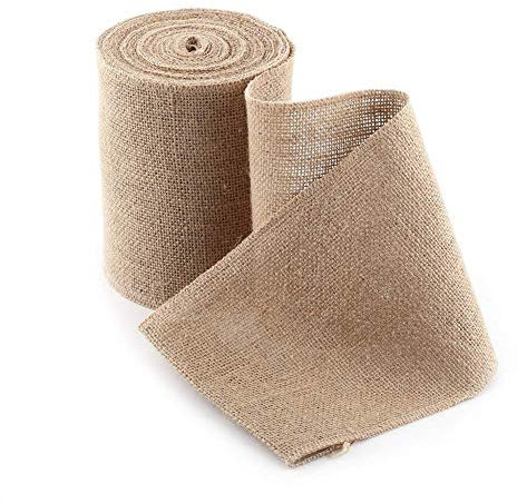 10M Jute Tischläufer, Jute Table Runner, Jute Ribbon Juteband Roll für Weihnachten Deko Hochzeit Party Dekoration Wohnkultur(15CM)