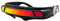LYXMY Kreative Futuristische Brille für Herren, mit Aufbewahrungsbox, für Futuristisches Kostüm, lustige Party, Strand Gather Gr. One size, rot