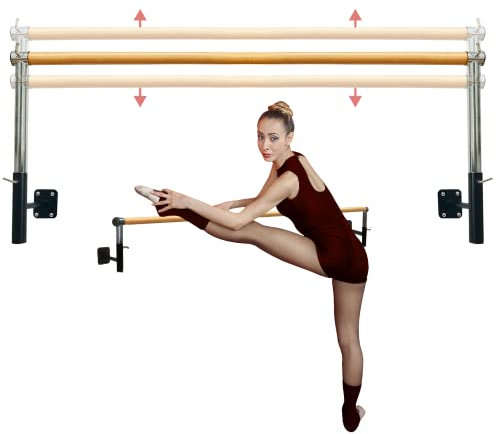 Artan Balance Ballettstange zur Wandmontage für Zuhause oder Studio, Tanztraining, Yoga, Stretching und Pilates, verstellbare Stangenhöhe für Kinder und Erwachsene, Anfängerfreundlich