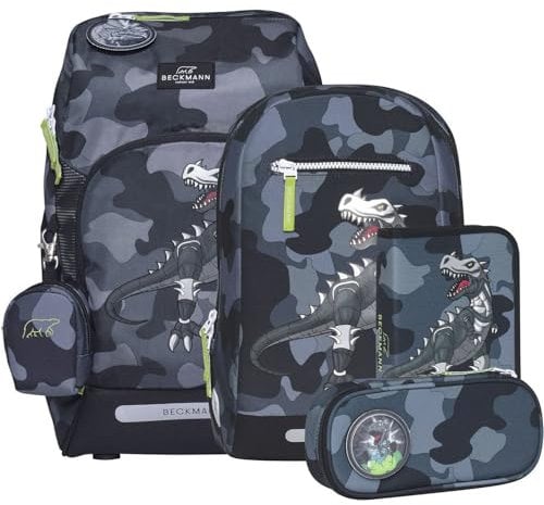Beckmann Active Air FLX Schoolbag Set 6-teilig 20-25L Camo Rex