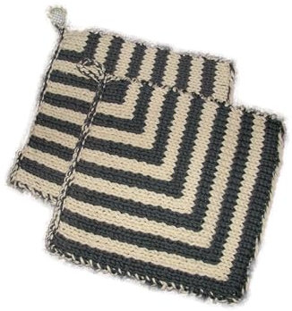 Topflappen * klassisch* gestrickt, anschmiegsam und gut isolierend