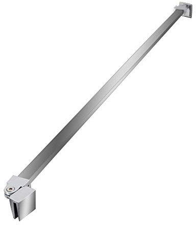 SONNI Barra Stabilizzatrice Regolabile 90 cm per Box Doccia, Barra di Fissaggio in Vetro in Acciaio Inossidabile, per Parete Fissa Da Bagno, Cromo Lucido