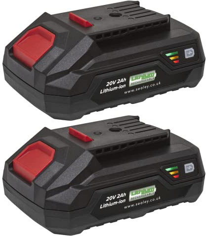 Sealey Batterie lithium-ion BK02 20 V 2 Ah pour outils électriques série SV20 V