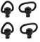 Sling Swivels Mount QD Schwenks Clip Loop Strap Schnellverschluss Riemenbügel Swivel Schnell Detach Wirbel 1,25 Zoll (4 Stücke,Schwarz)