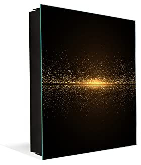 Concept Crystal Petite Armoire pour clés avec Motif au Choix K08 Série Vagues d'or