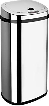 Dihl Rectangle 42L Stainless Steel Auto Sensor Kitchen Waste Dust Bin Automatic Motor Chrome