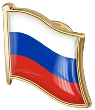 Onsinic Russische Flagge Revers Pin, Russland Abzeichen Pins Souvenir National Neuheit Zubehör Für Hemd Anzug Pullover