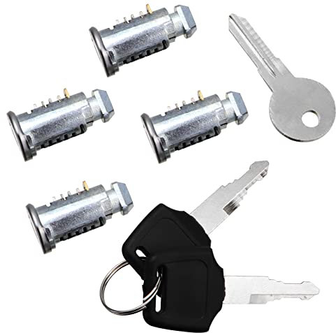 for Thule Lock Cores 4 Pack, for Thule Key Replacement, Key Cylinder for Thule Bike Rack, Roof Racks, Ski Rack, Cross Bars, Towers, Kayak Rack etc,All Thule Products Replacement, 10-Year Warranty