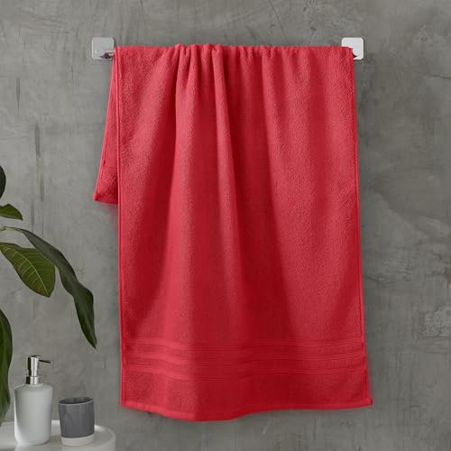 Catherine Lansfield Zero Twist Cotton 50x85 cm Hand Towel Red
