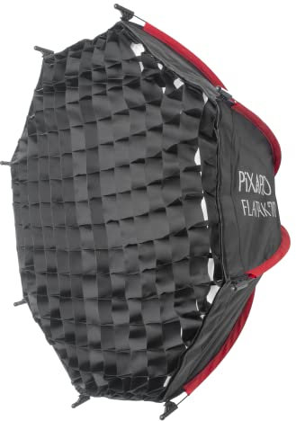 PIXAPRO 70cm 2ft Bowens S-Type Instant SetUp Flatpak Octagonal Softbox Patented Portable Travel Circular Soft Box Ocotbox KeyLight Studio Photo Lighting Portrait Product Photography Video (70cm)