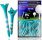 SAPLIZE Golf Tees Plastik 50 Stück (70mm), Ultra haltbare und stabile Golf Tees, Reduziert Reibung und seitliche Golf Tees Kunststoff, Blue