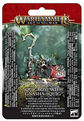 Games Workshop Warhammer AoS - Gloomspite Gitz Squigboss with Gnasha Squig