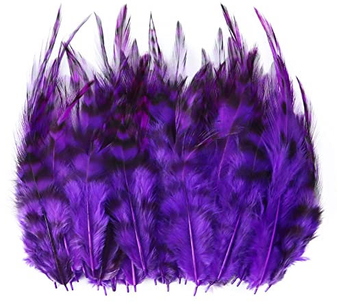 Herbests 100 Stück Natürliche Fasanenfedern,8-13 cm Federn zum Basteln Dekofedern für Haus Tischdekoration Hochzeit Mittelstücke Dekoration Zuhause Dekor Party Fest Kostüme, Hüte DIY Handwerk,Lila