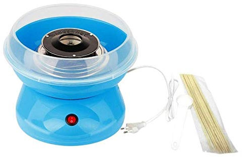 Macchina per Zucchero Filato in casa - Retro Cotton Candy Machine - per Fare Zucchero Filato, a Velo o Caramelle - Ideale per Festa Bambini per casa - Macchina Zucchero Filato 500W Rossa