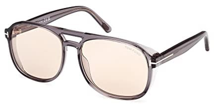 Tom Ford Sonnenbrillen ROSCO FT 1022 TRANSPARENT GREY/BROWN 58/16/140 Unisex