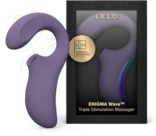 LELO ENIGMA Wave, ein Dreifach-Vibrator mit WaveMotion-Technologie und 8 Vibrationsmustern, Sex Spielzeug Für die Frau Klitoris Vibrator, Purple