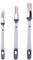 Lot de 3 pinceaux de peinture murale, pinceaux, petits pinceaux, convient pour décorer, peindre et se reposer. (pinceau pointu de 13 mm, pinceau pointu 15 mm, pinceau rond de 20 mm)