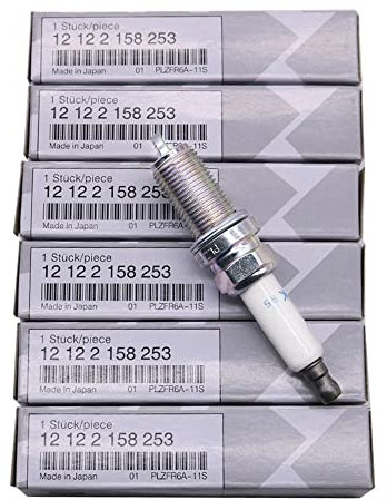 Kfz-Zündkerzen 6 stücke OEM 12122158253 Zündkerzen FR7NPP332 Kompatibel mit BMW E60 E70 E83 E85 E88 E90 X5 x 3 x4 N51 N52 Platin Autoteile
