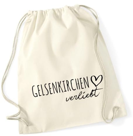 Huuraa Rucksack Gelsenkirchen verliebt Geschenk 12 Liter Natural Baumwolle Gelsenkirchen Accessoire