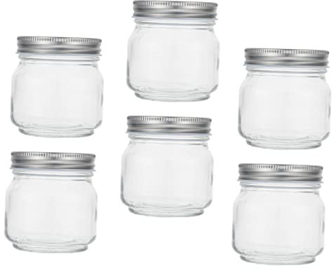 Cabilock 6 Pièces Pot Distributeurs Ménagers Récipients En Verre Pots Chinois En Argile Pour Cuisiner Bocaux Fruits Lyophilisés Porte-miel Gardien Un Verre Bocal De Conserve Confiture