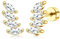 Dochais 14K Gold Ohrstecker, Hypoallergene 925 Silber Helix Tragus Piercings, CZ besetzte Conch Ohrringe, Trendy Flat Back Piercing Schmuck für Frauen und Männer