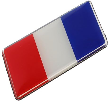 Autoaufkleber Französische Flagge für Fahrzeuge aus Aluminiumlegierung