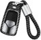 T-carbon Schlüssel Hülle kompatibel mit Audi,Glasfaser Autoschlüssel Hülle kompatibel mit Audi A4 Q7 Q5 TT A3 A6 SQ5 R8 S5,autoschlüssel Schutz keyless Silber Schwarz