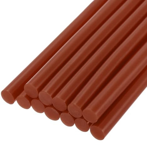 QUARKZMAN 12 Stück Heißklebestifte 11mm x 100mm Heißklebesticks Bunt Heißklebepistole Sticks Heißkleber Klebestifte Klebstoff für DIY Kunsthandwerk AbdichtungDunkelbraun