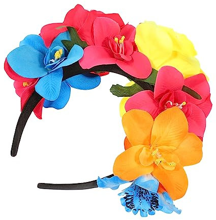 DRESSOOS Blumen Stirnband Mit Simulation Für Halloween Party Haar Zubehör Wiederverwendbar Passt Für Teenager Schönes Haarschmuck Accessoire