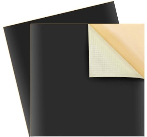 Adnee Teichfolien-Reparaturflicken, 20,3 x 20,3 cm, selbstklebend, EPDM-Auskleidung, Reparaturflicken-Set, verdickte Gummiteich-Auskleidung, Naht für EPDM-Gartenteich, Abdeckung, Reparatur, 2 Stück