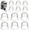 COMVASTARS12Pcs Primer Bulb Pump 19mm e 22mm Bianco Trasparente Carburatore Coppa Olio per Tosaerba, Macchina per Siepi,Sega a Benzina,Lampadina per Adescamento Carburante,Compatibile con Zama.