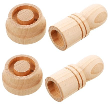 NAMOARLY 2sets Wooden Plant Pot Maker Tool Diy Paper Pot Creator for Gardening for Seedling Starters Reusable Crafting Tool for Garden Lovers and Enthusiasts