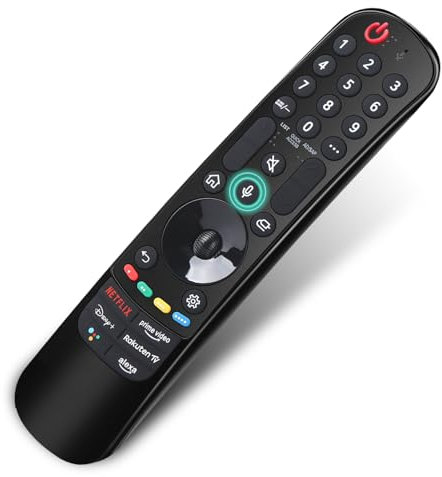 Gvirtue MR22GN Sprach Magic Fernbedienung für LG fernseher, Ersatz für LG Fernbedienung MR23GA MR22GA MR21GA MR20GA,kompatibel mit LG 2024-2018 UHD OLED QNED 4K 8K NanoCell Smart TV mit Zeigerfunktion