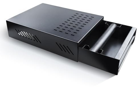 Coffee Knock Box Drawer, Detachable Stainless Steel Coffee Grind Knock Box Container for Home Office Household Shop, Thickened Espressso Grounds Drawer for Coffee Lovers/Restaurant/Cafe (Black)