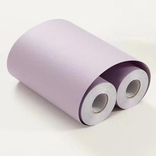 VisitRyl Frise Murale Autocollante Violet clair 45cm X 500cm Adhésive Réutilisable pour Décoration Intérieure Facile à Poser