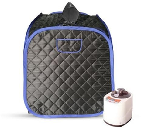 Heimsauna, Tragbarer zusammenklappbarer Dampfsauna-Kabinennerator, Spa-Raum-Zeltbox inklusive Dampfgarer for eine Person, Entspannung, wichtsverlust, Körper,Sauna bequemer genießen(C)