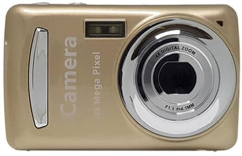Kueohse Appareil Photo Numérique Portable 16 Millions de Pixels HD Appareil Photo Numérique Domestique Compact pour Enfants, Adolescents et Personnes Âgées Or