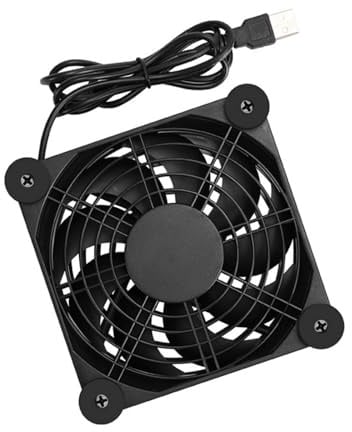 Router Cooling Fan 5V USB Power Supply Quiet Fan For HDTV Box PC Host Server Room Cabinet Cooling Fan Protective Net
