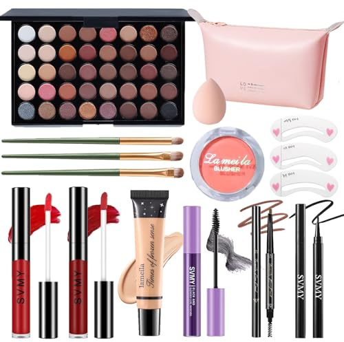 Makeup Set for Women, Makeup Full Kit for Beginners & Professionals, Travel Makeup Set for Teens & Adults, Makeup Gift Set for Girls, Eyeshadow Palette, Lip Gloss, Face & Eye Make up