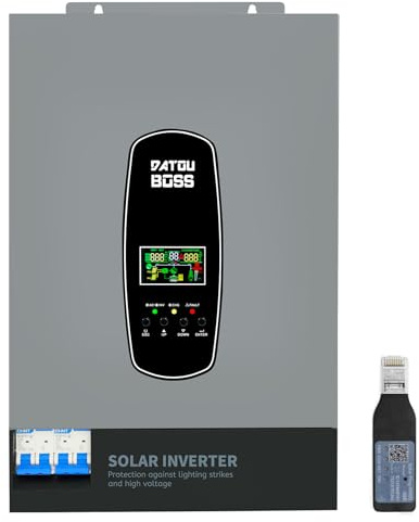 DATOUBOSS 6200W Solar Hybrid Wechselrichter 48V,120A MPPT mit WiFi-Modul | Reiner Sinus Wechselrichter,Unterstützt Batterielosen Betrieb,BMS-Schutzsystem,für 48V Lithium Batterien.