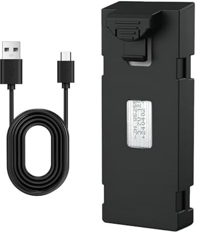 Toladrone TD12LCD Drohne Original Akku 3.7V 1800mAh, Wiederaufladbare Batterie Ersatz-Originalakku mit USB-Ladekabel, Lithium-Modul, Leicht Auszutauschen