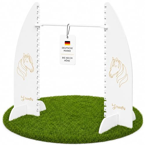 Hoofly Hobby Horse Hindernis Höhenverstellbar bis 100 cm – Turnier Hürde für Kinder & Jugendliche, Profi Hobby Horse Zubehör, Steckenpferd Parcours & Geschenk Kinder
