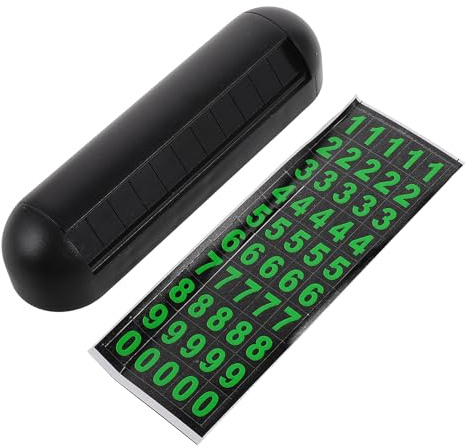 Abaodam Car Temporary Parking Telephone Number Card Plate, Luminous Vehicle Parking Phone Dashboard, Universal Internal Phone Number Display for Cars