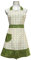 Niedliches, schönes, einzigartiges Design, für Damen, Mädchen, Damen, Retro-Schürze mit schicker Tasche zum Kochen, Küche, Grün