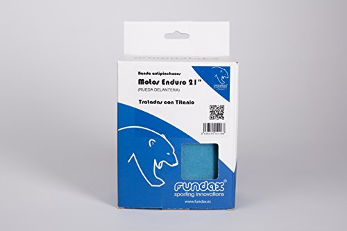Fundax Banda Moto Enduro 21 Banda Antipinchazo para Motos de Enduro., Azul, Talla Rueda Delantera