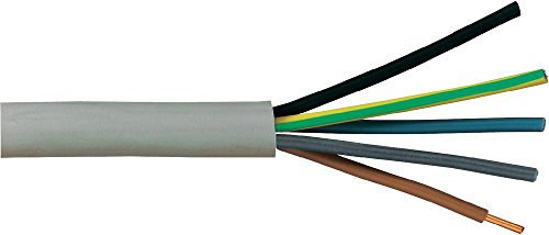 Faber Kabel Mantelleitung Elektrokabel NYM-J (5 x 2,5mm², 50m Ring)